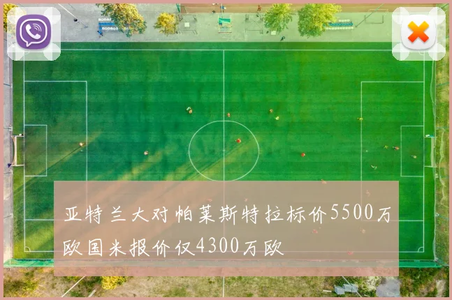亚特兰大对帕莱斯特拉标价5500万欧国米报价仅4300万欧